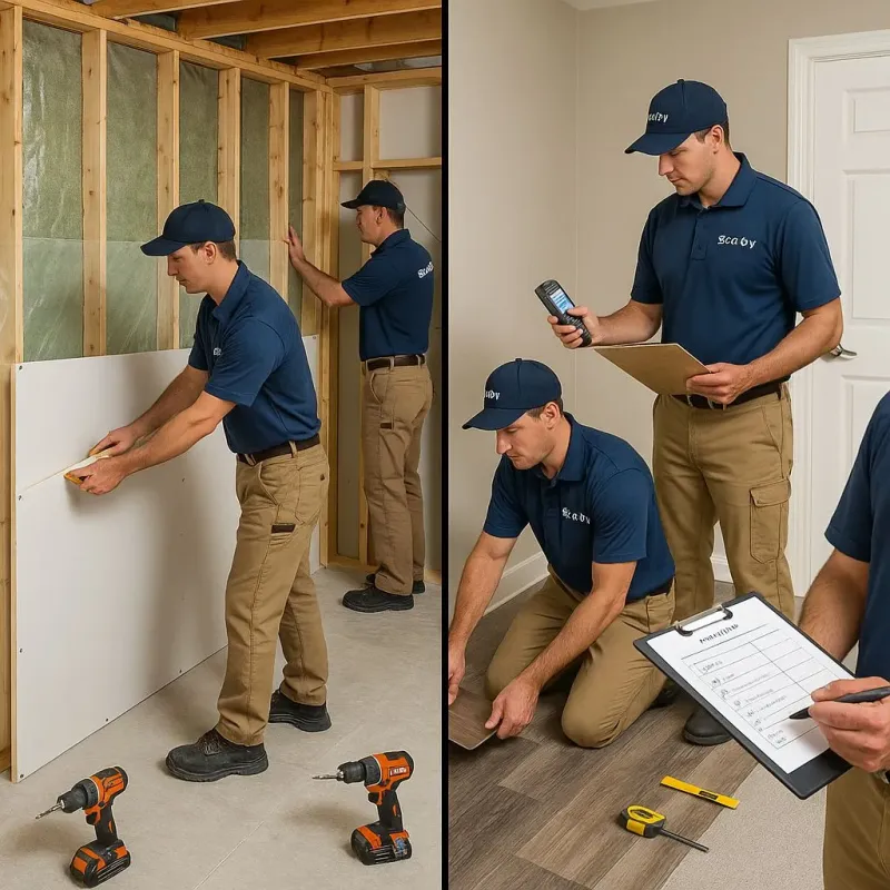 Repairs and Reconstruction process in East Carbon City, UT